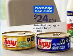 Walmart Express Tuny atún clásico en agua o aceite oferta