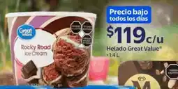 Walmart Express Great Value Rocky Road Ice Cream oferta