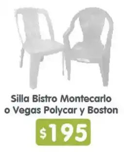 Arteli Silla Bistro Montecarlo o Vegas Polycar y Boston oferta