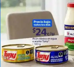 Walmart Tuny atún clásico en agua o aceite oferta