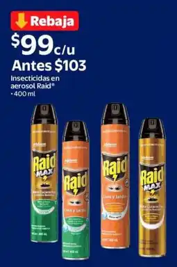 Walmart Express Raid insecticidas en aerosol oferta