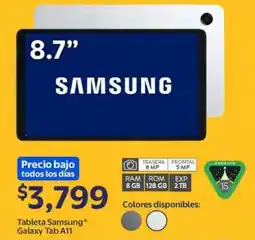 Walmart Samsung Galaxy Tab A11 oferta