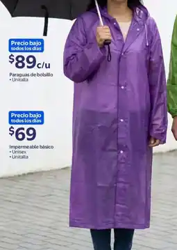 Walmart Impermeable básico oferta