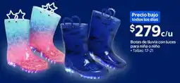 Walmart Botas de lluvia con luces oferta