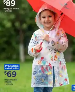 Walmart Impermeable infantil oferta