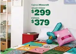 Soriana Híper Minecraft - cojines velvet piggy espada oferta