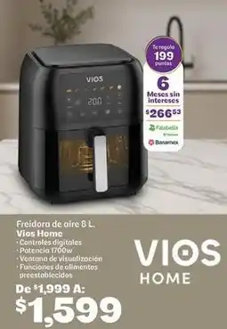 Soriana Híper Vios - freidora de aire 8 l oferta