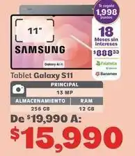 Soriana Híper Samsung - tablet galaxy s11 oferta