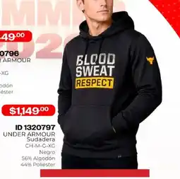 Price Shoes Under armour sudadera oferta