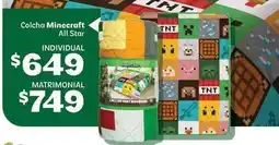 Soriana Híper Minecraft - colcha all star oferta