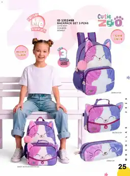 Price Shoes Cutie Zoo Backpack Set 3 Pzas oferta