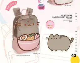 Price Shoes Pusheen Backpack Set 3 Pzas oferta