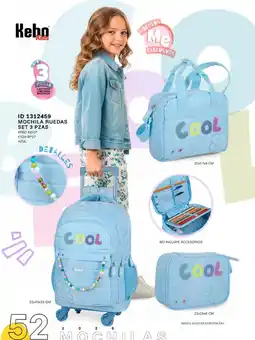 Price Shoes Keho Kids Mochila Ruedas Set 3 Pzas oferta
