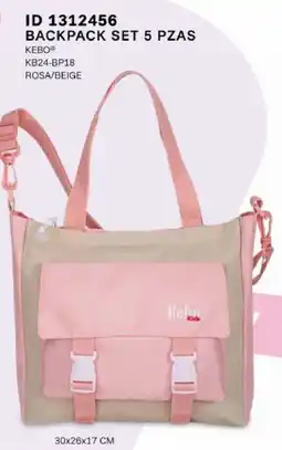 Price Shoes Kebo backpack set 5 pzas oferta