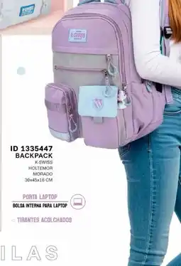 Price Shoes K-SWISS backpack holtemor morado oferta