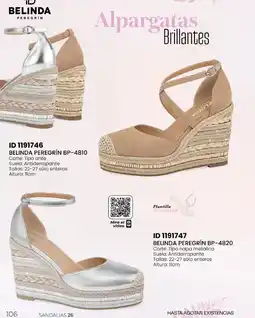 Price Shoes Belinda Peregrín Alpargatas Brillantes oferta