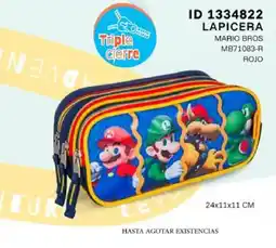 Price Shoes Triple cierre LAPICERA MARIO BROS oferta
