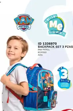 Price Shoes Paw patrol backpack set 3 pzas oferta