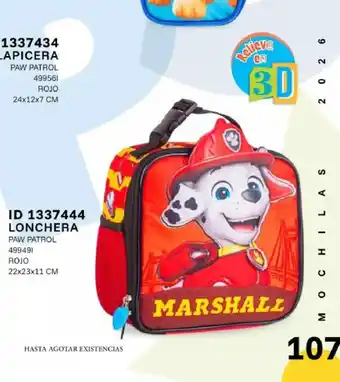 PAW PATROL LONCHERA