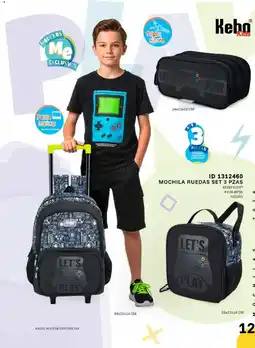 Price Shoes Keho Kids Mochila Ruedas Set 3 Pzas oferta