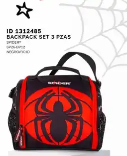 Price Shoes Spider backpack set 3 pzas oferta
