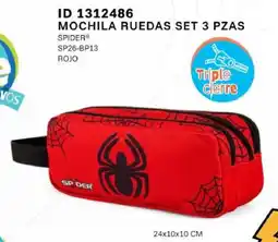 Price Shoes Spider mochila ruedas set 3 pzas oferta