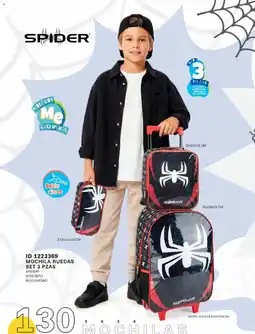 Price Shoes Spider mochila ruedas set 3 pzas oferta