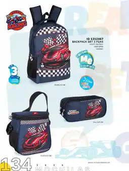 Price Shoes Sport Racing Backpack Set 3 Pzas oferta