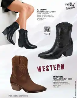 Price Shoes Tierra Bendita western oferta
