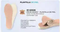 Price Shoes Price Shoes Plantilla de Piel oferta