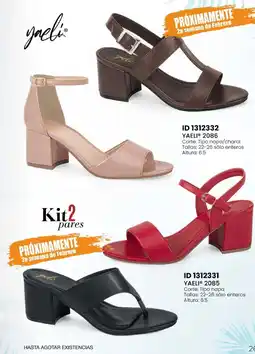Price Shoes yaeli kit 2 pares oferta