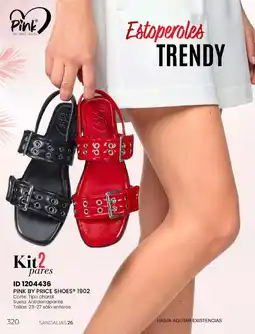 Price Shoes Pink by Price Shoes Estoperoles Trendy oferta