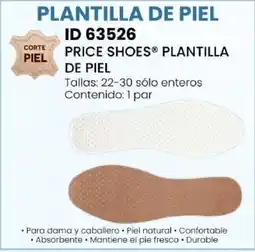 Price Shoes Price Shoes Plantilla de Piel oferta