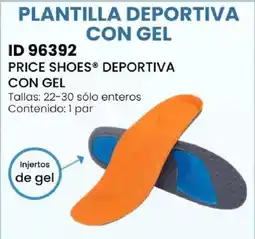 Price Shoes Price Shoes® plantilla deportiva con gel oferta