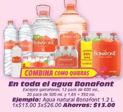 Soriana Súper Agua Bonafont oferta