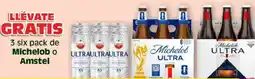 Soriana Súper Michelob Ultra o Amstel oferta