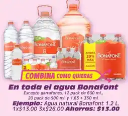 Soriana Híper Agua Bonafont oferta