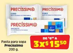 Soriana Súper Precíssimo pasta para sopa oferta