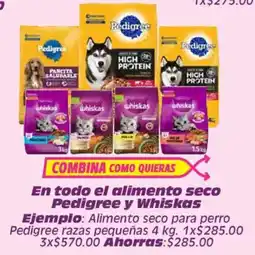 Soriana Híper Pedigree y Whiskas oferta