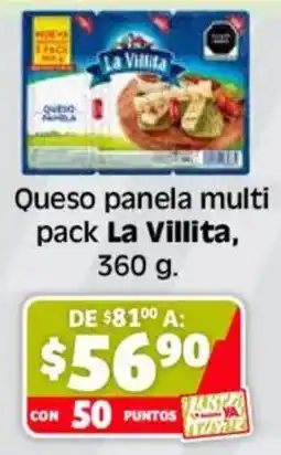 Soriana Súper La Villita queso panela multi pack oferta