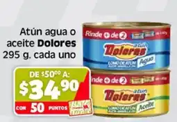 Soriana Súper Dolores Atún agua o aceite oferta