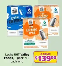 Soriana Híper Leche UHT Valley Foods oferta
