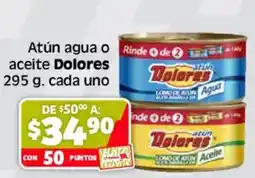 Soriana Híper Dolores Atún agua o aceite oferta