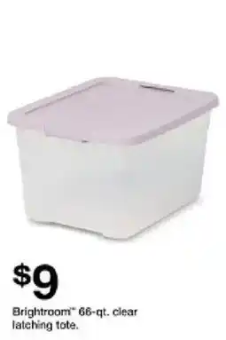 Target Brightroom 66-qt. clear latching tote oferta
