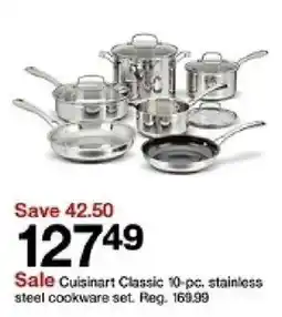 Target Cuisinart Classic 10-pc. stainless steel cookware set oferta