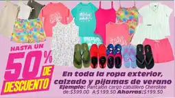 Soriana Híper Cherokee ropa exterior calzado y pijamas de verano oferta
