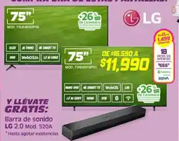 Soriana Híper LG 75" oferta