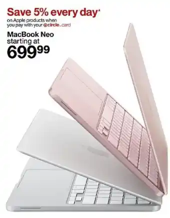 Target Apple MacBook Neo oferta