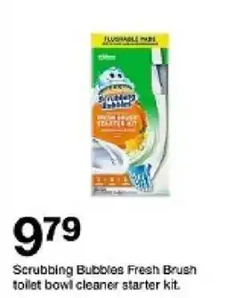 Target Scrubbing Bubbles Fresh Brush toilet bowl cleaner starter kit oferta