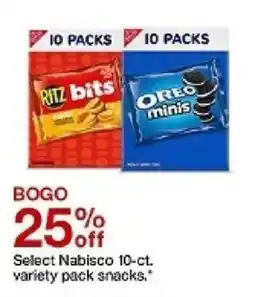 Target Nabisco Ritz bits Oreo minis oferta